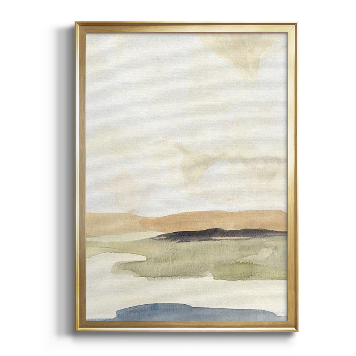 Sepia Botanical Journal I - Modern Framed Canvas Print