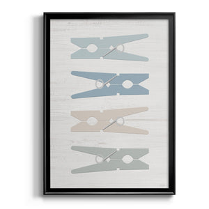 Laundry Pins Premium Framed Print - Ready to Hang