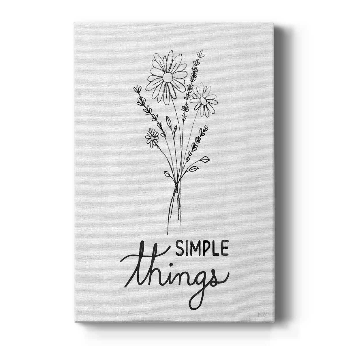 Simple Things Sketch - Canvas Art Print