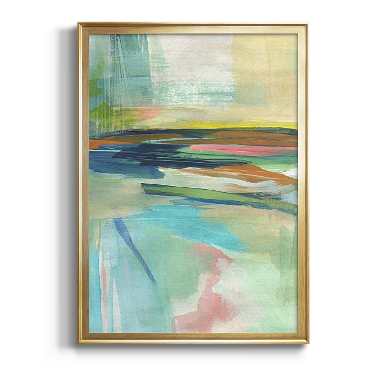 Soft Half Shell I - Modern Framed Canvas Print