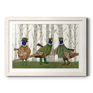 Pheasant Shooting Party Group 2-Premium Framed Print - Ready to Hang