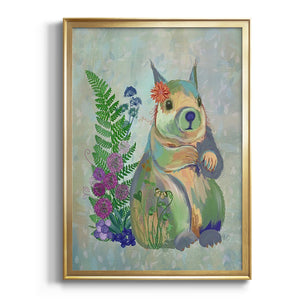 Fantastic Florals Squirrel Premium Framed Print - Ready to Hang