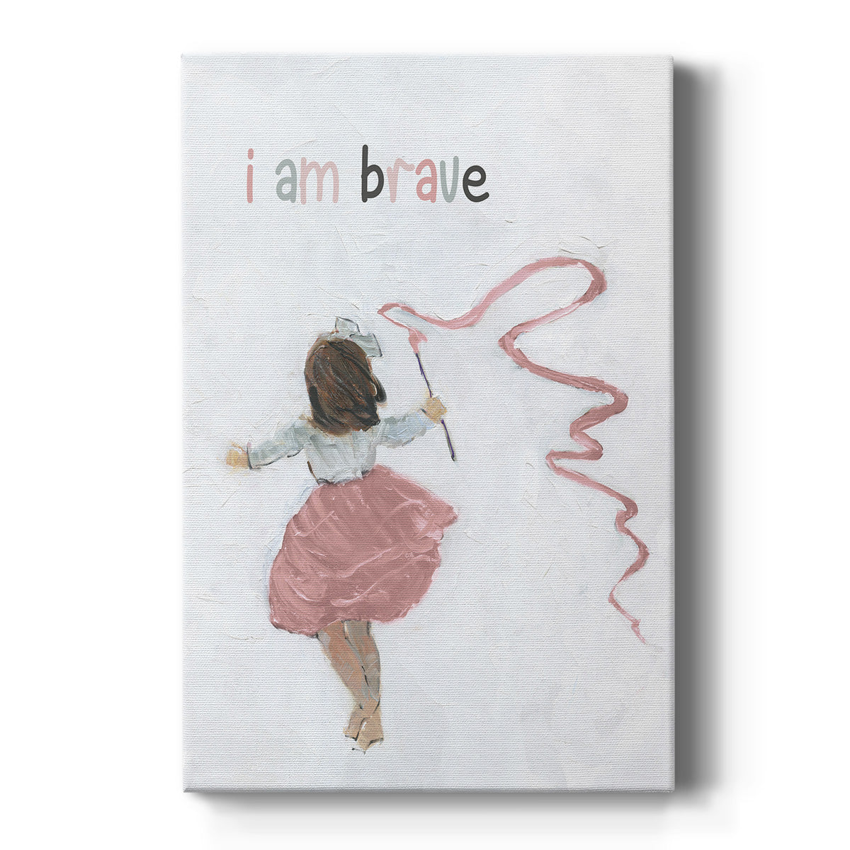 Girl Catching Wind - Canvas Art Print