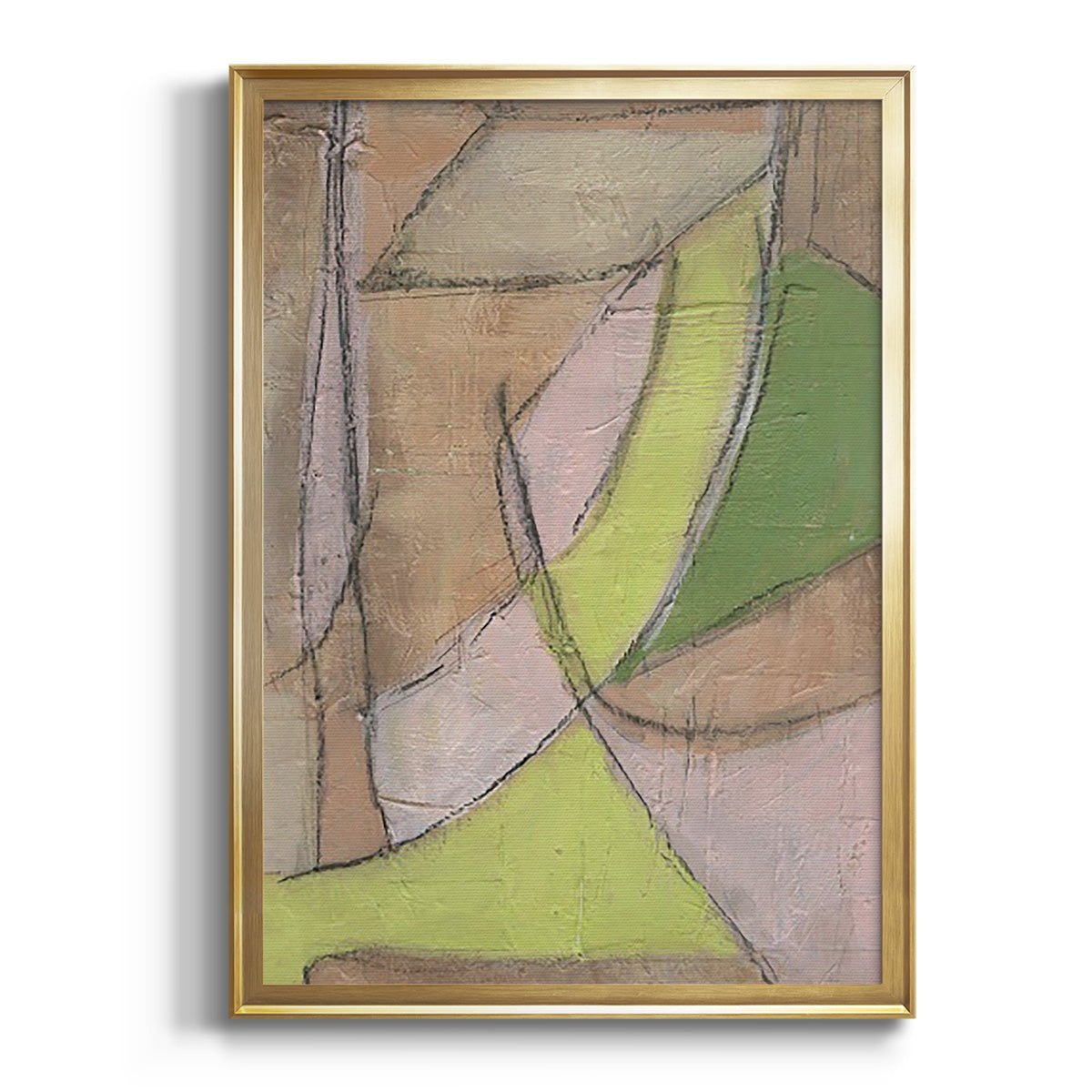 Soft Half Shell I - Modern Framed Canvas Print