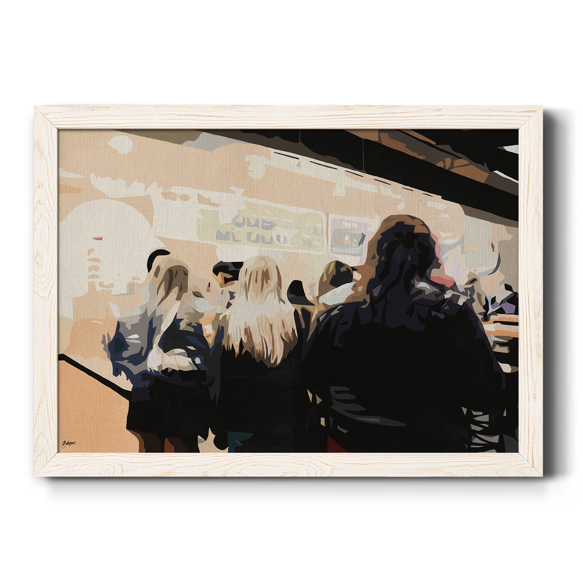 Late Night Queue-Premium Framed Canvas - Ready to Hang