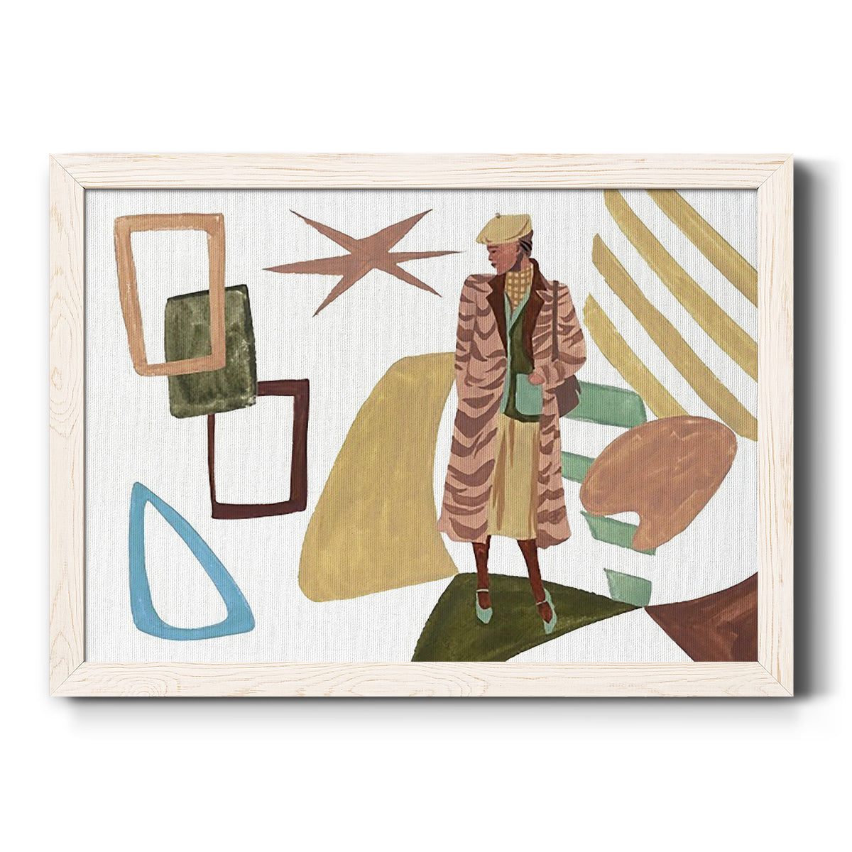 Vintage Vibes I-Premium Framed Canvas - Ready to Hang