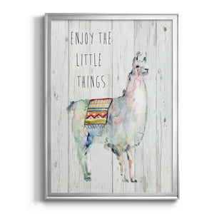 Llama Little Things Premium Framed Print - Ready to Hang