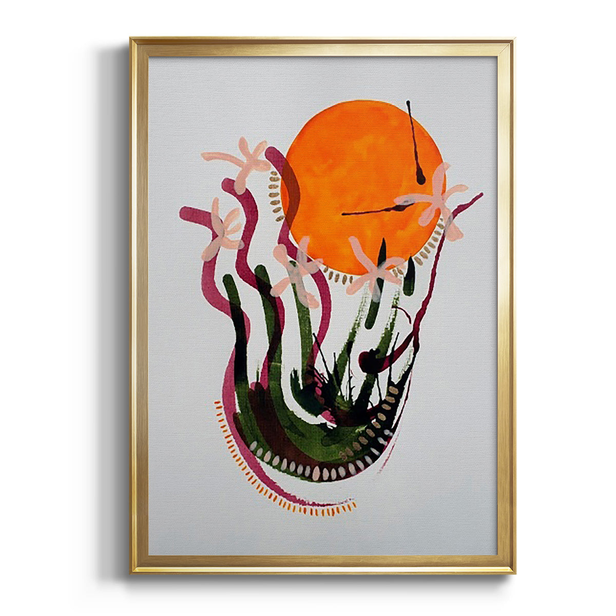 Soft Half Shell I - Modern Framed Canvas Print