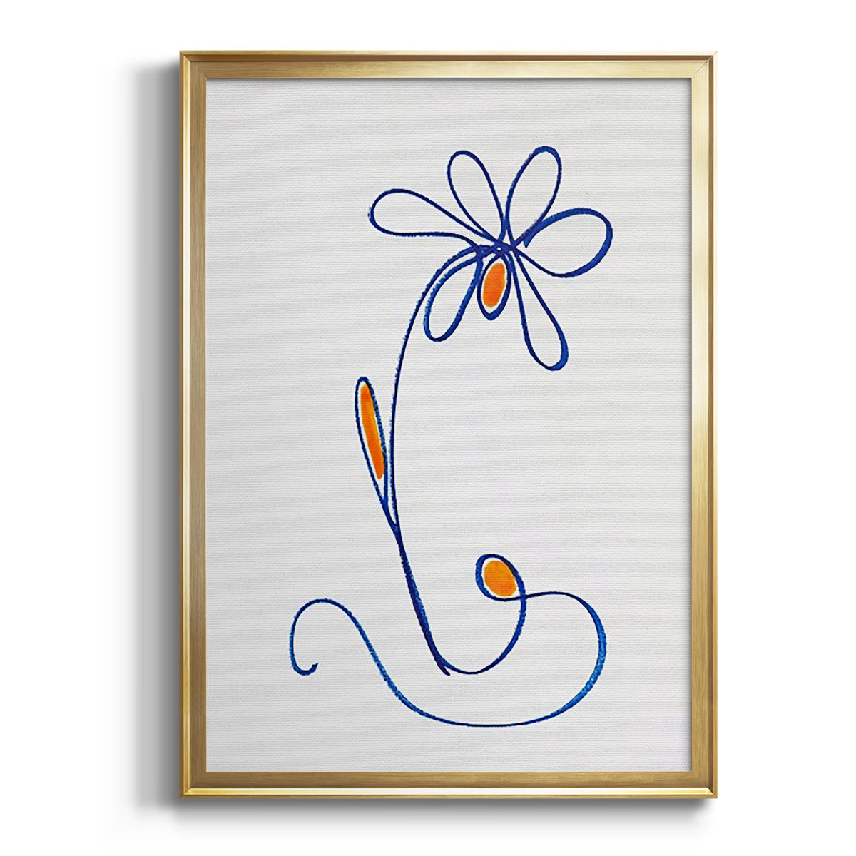 Wobbly Blooms II Premium Framed Print - Ready to Hang