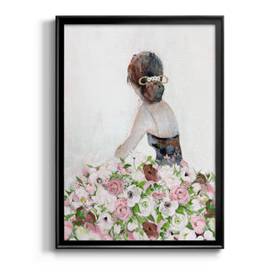 Beautiful Floral Contemplation II Premium Framed Print - Ready to Hang