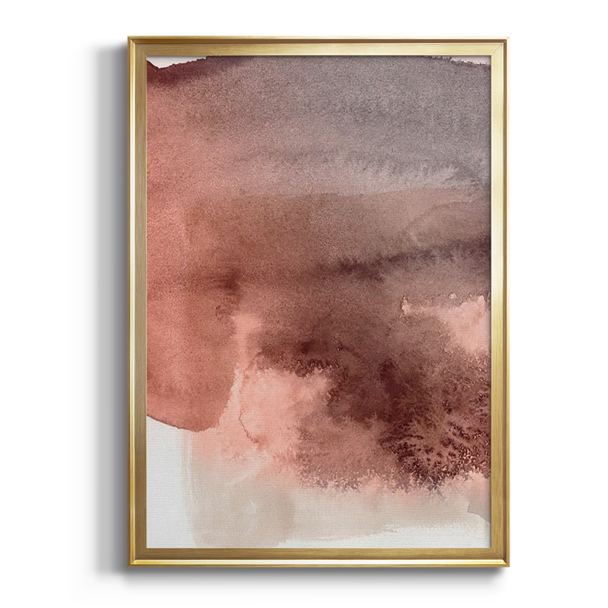 Sepia Botanical Journal I - Modern Framed Canvas Print