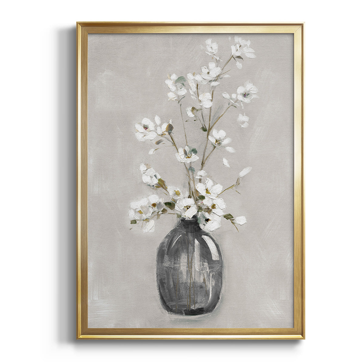 Sepia Botanical Journal I - Modern Framed Canvas Print