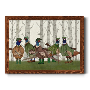 Pheasant Shooting Party Group 3-Premium Framed Canvas - Ready to Hang