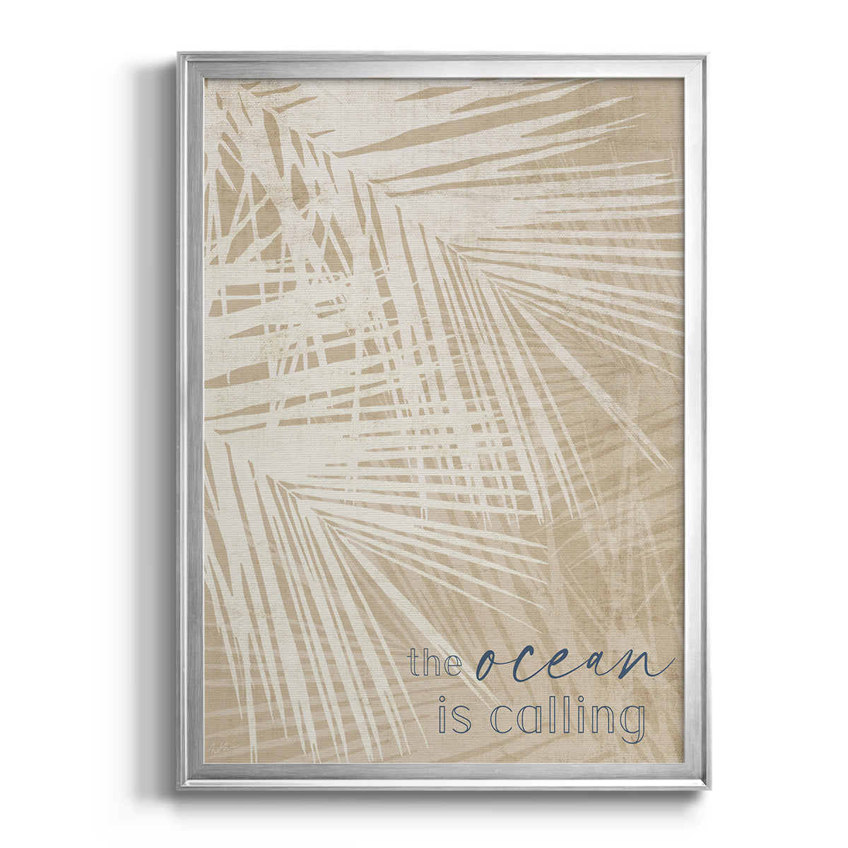 Ocean Calling Palms Premium Framed Print - Ready to Hang