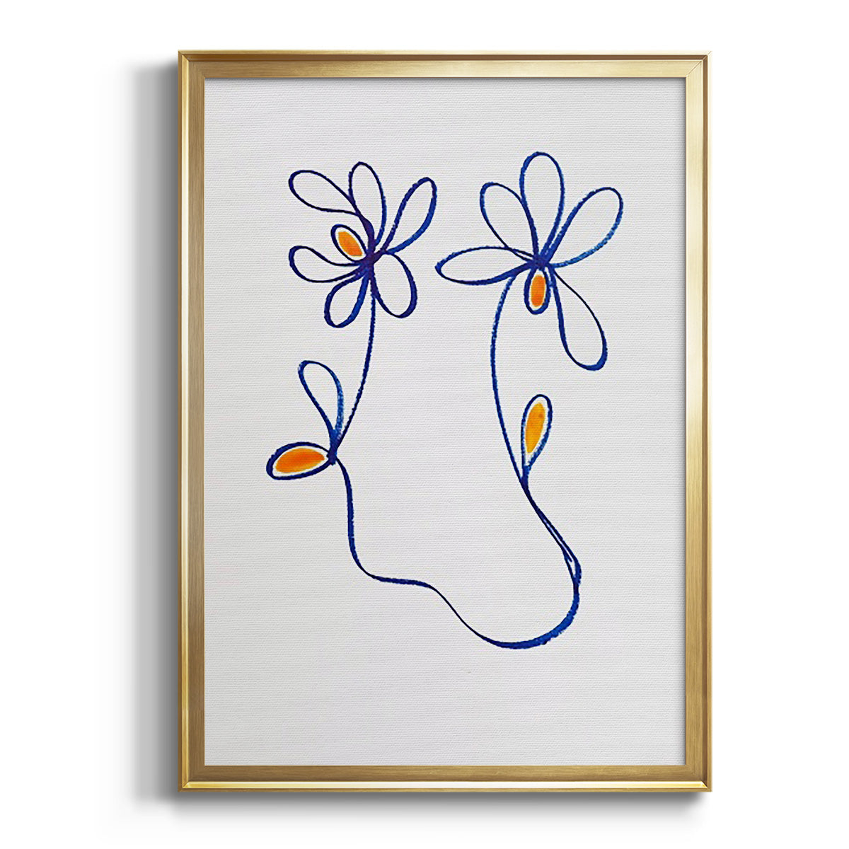 Sepia Botanical Journal I - Modern Framed Canvas Print