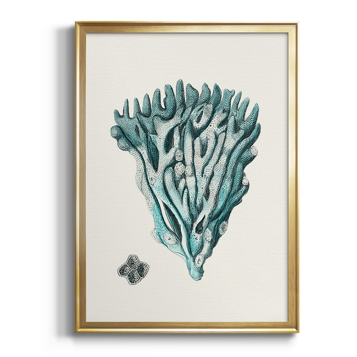 Sepia Botanical Journal I - Modern Framed Canvas Print