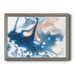 Dancing Blue I-Premium Framed Canvas - Ready to Hang