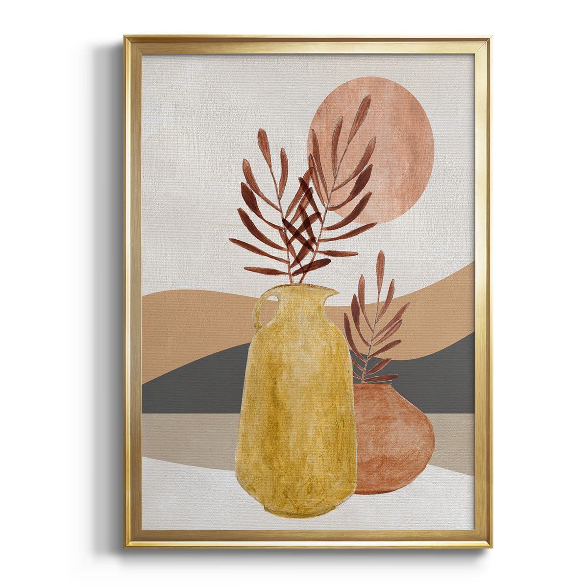 Soft Half Shell I - Modern Framed Canvas Print