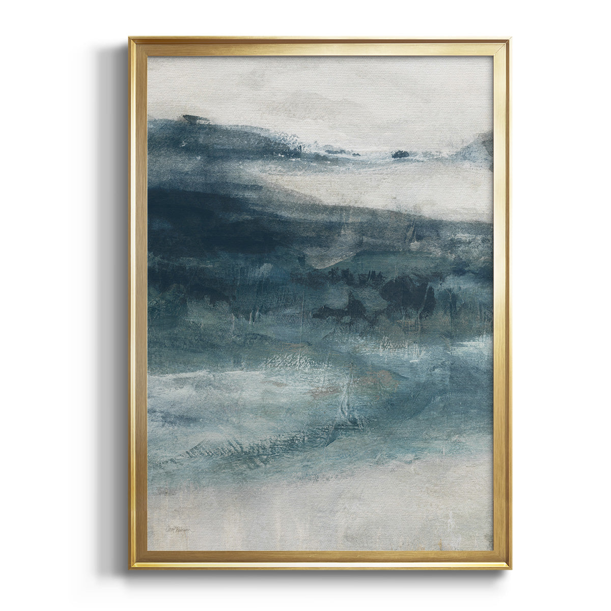 Soft Half Shell I - Modern Framed Canvas Print