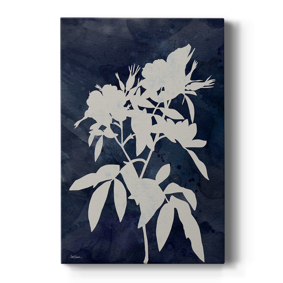 Indigo Botanical I Revisited - Canvas Art Print