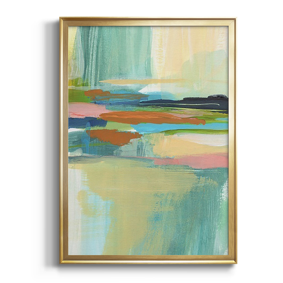 Soft Half Shell I - Modern Framed Canvas Print