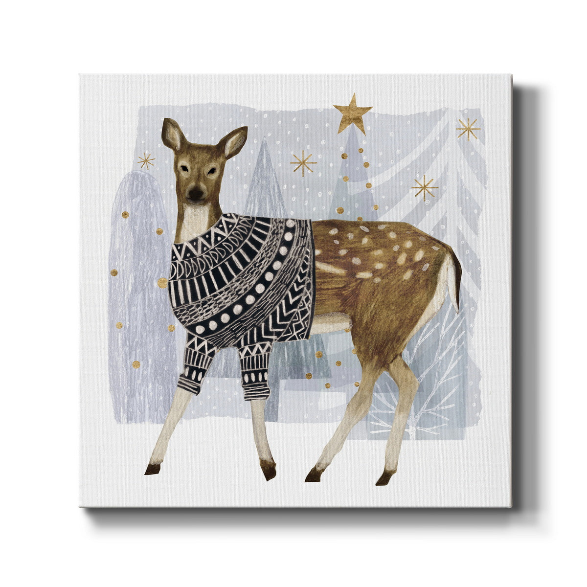 Cozy Woodland Animal III-Premium Gallery Wrapped Canvas - Ready to Hang