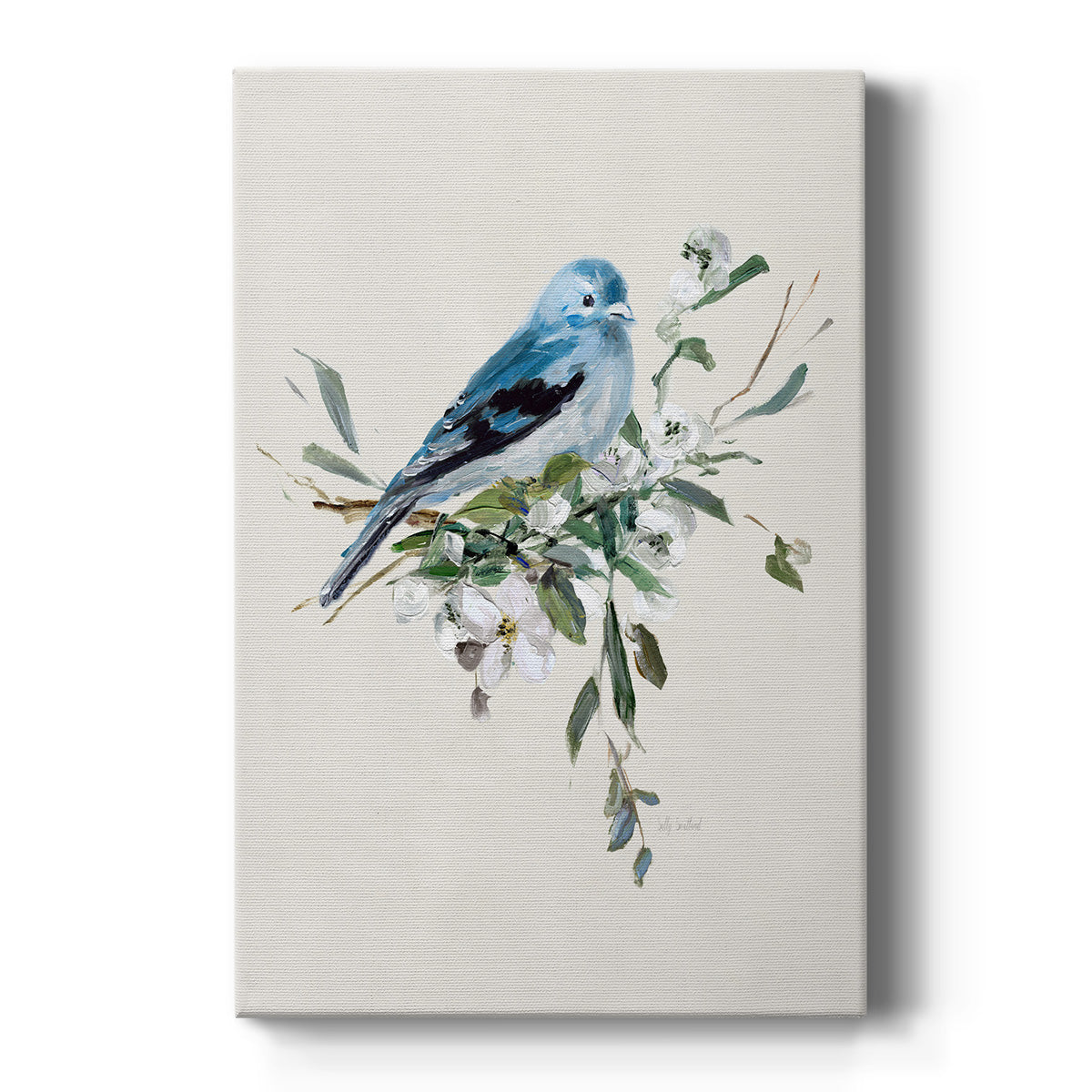 Bluebird Happy I Premium Gallery Wrapped Canvas - Ready to Hang