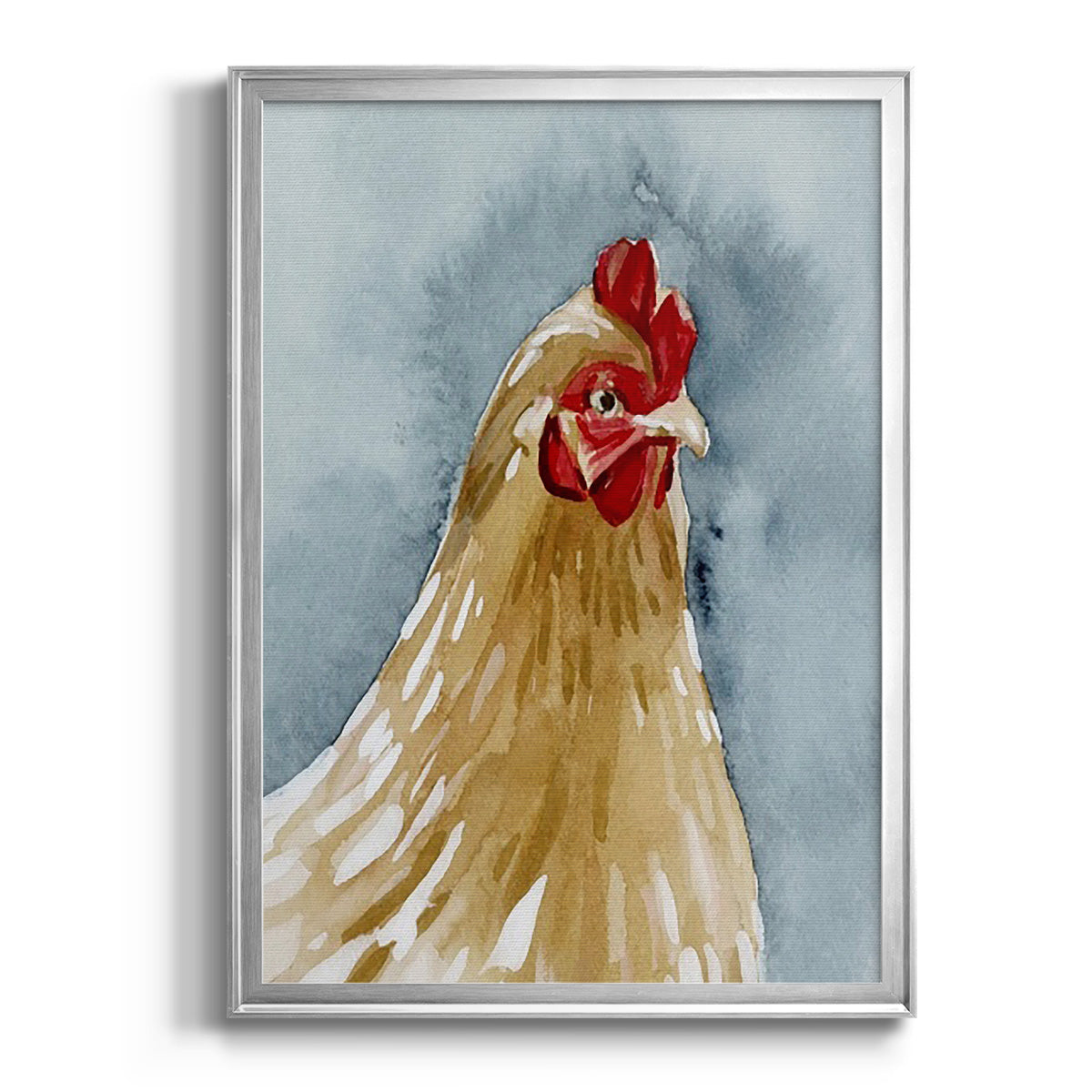 Chicken Portrait II Premium Framed Print - Ready to Hang