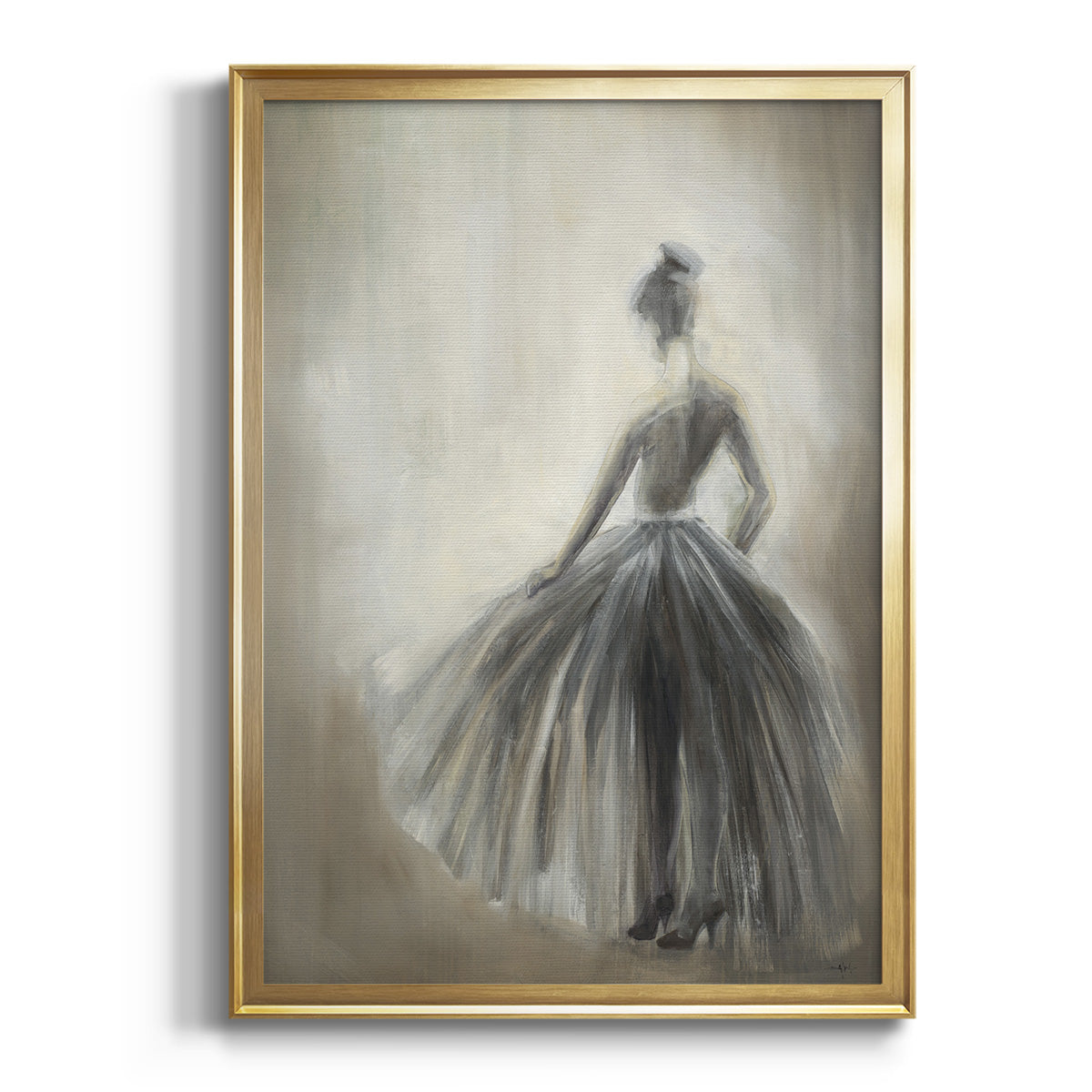 Sepia Botanical Journal I - Modern Framed Canvas Print