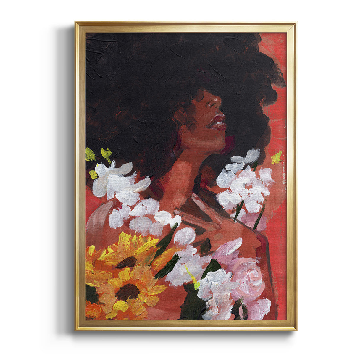 Through the Flowers II Premium Framed Print - Ready to Hang