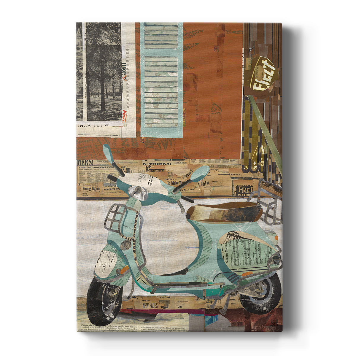 That Vespa - Canvas Art Print