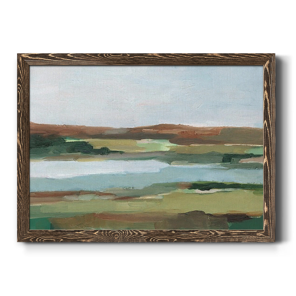 Autumn River Crossing II-Premium Framed Canvas - Ready to Hang