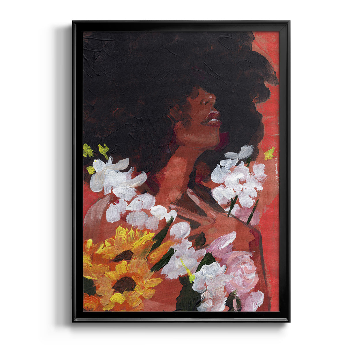 Through the Flowers II Premium Framed Print - Ready to Hang