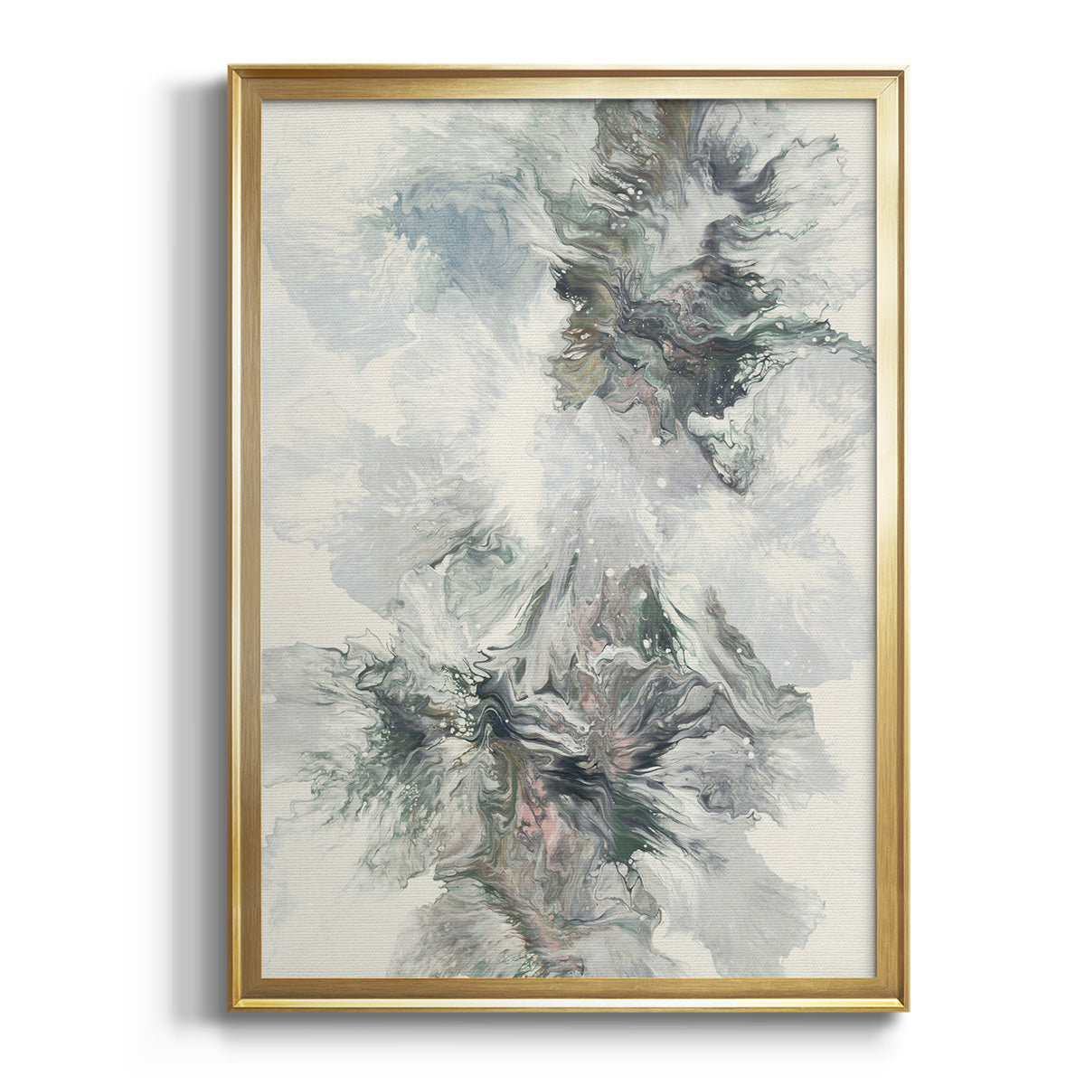 Sepia Botanical Journal I - Modern Framed Canvas Print