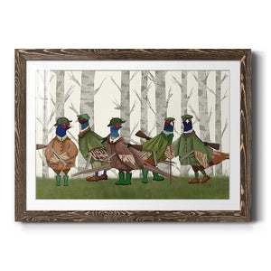 Pheasant Shooting Party Group 3-Premium Framed Print - Ready to Hang