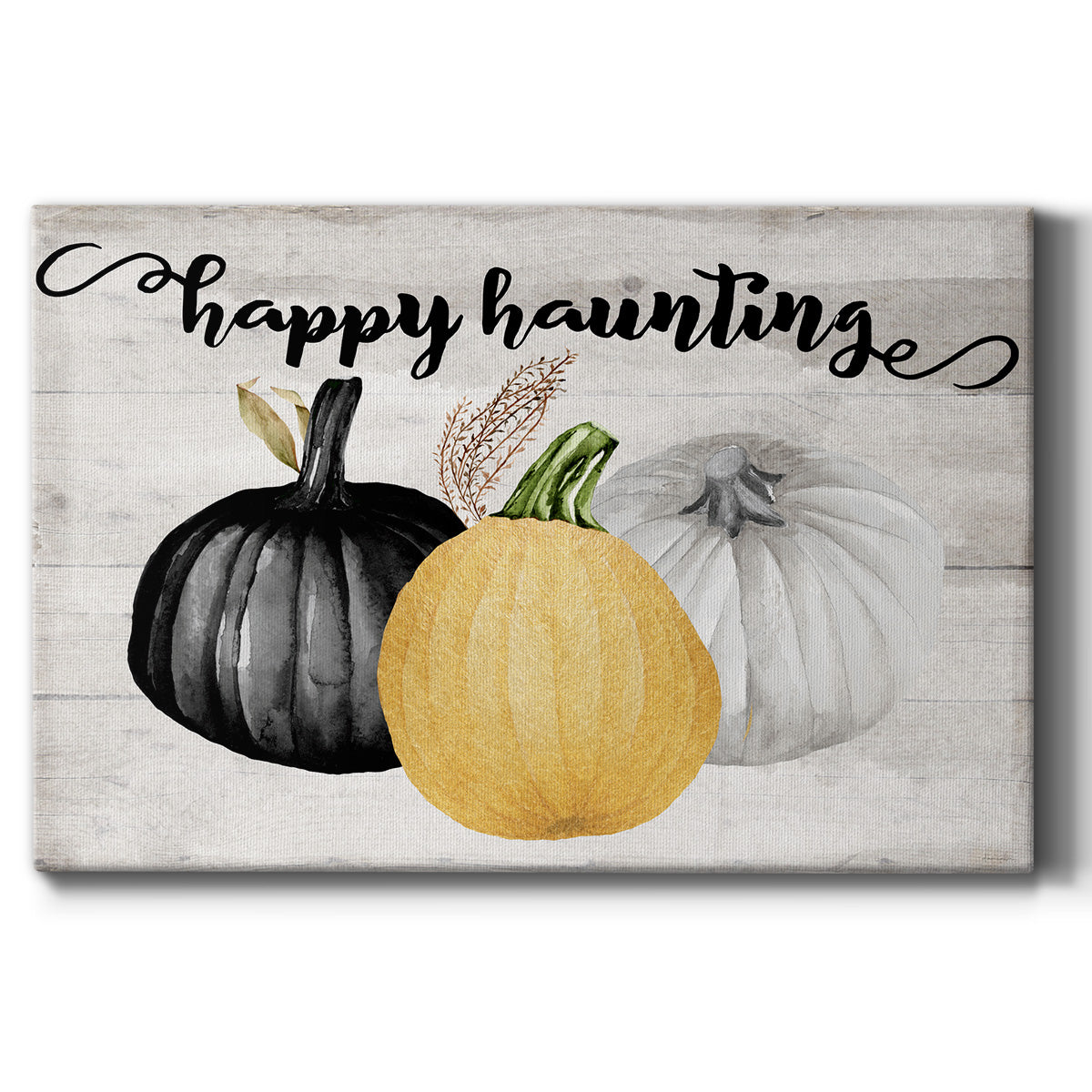 Happy Haunting Premium Gallery Wrapped Canvas - Ready to Hang
