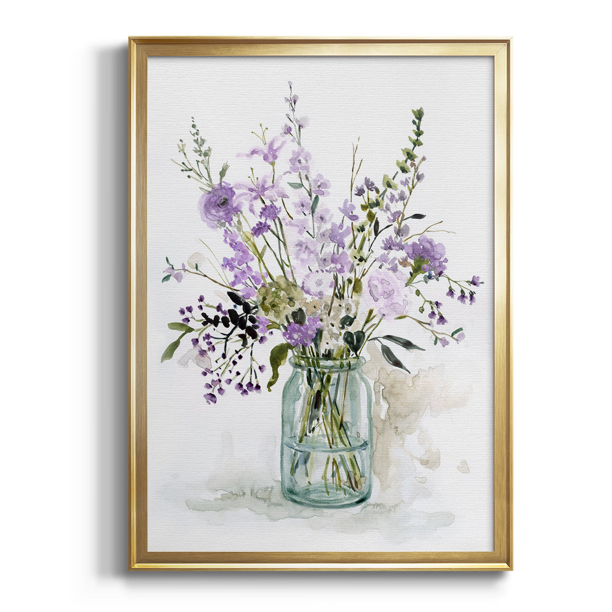 Sepia Botanical Journal I - Modern Framed Canvas Print