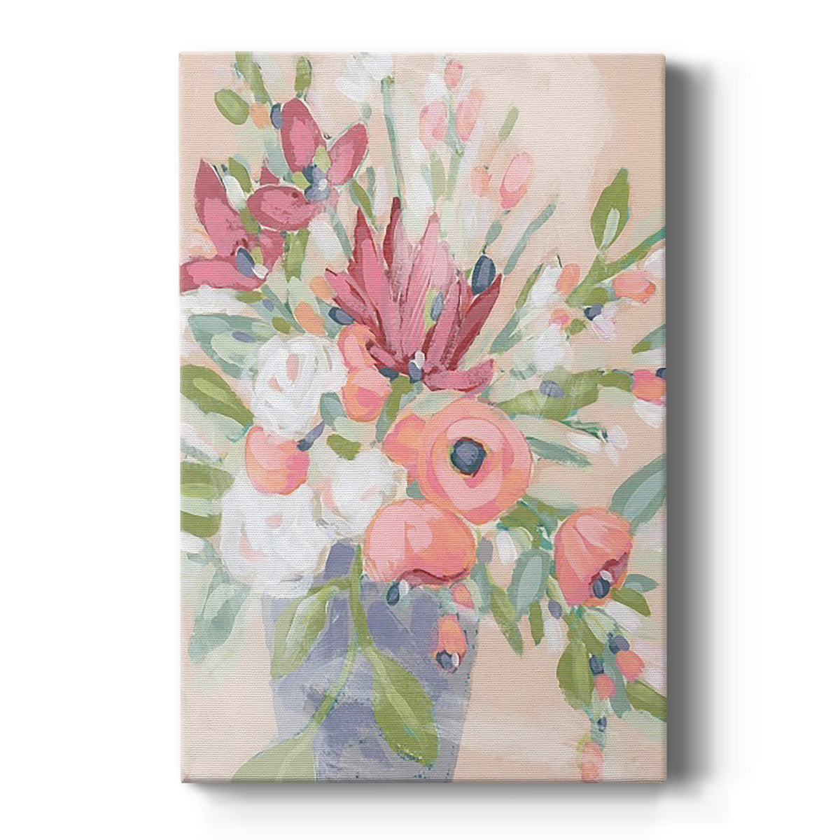 Blush Array II Premium Gallery Wrapped Canvas - Ready to Hang