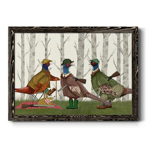 Pheasant Shooting Party Group 1-Premium Framed Canvas - Ready to Hang