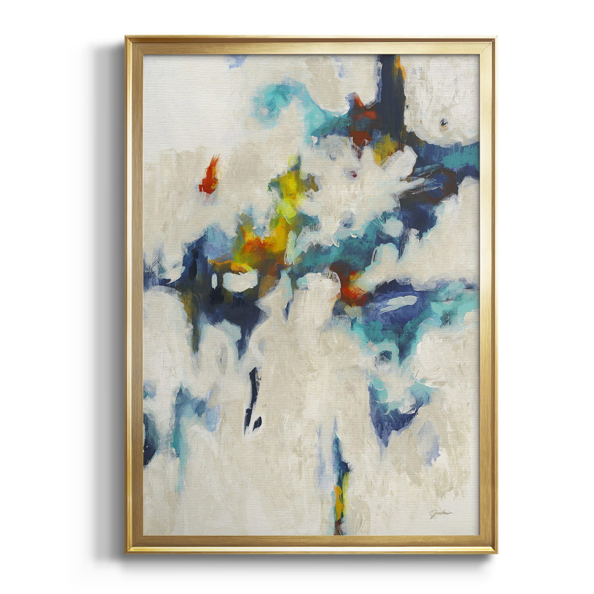 Sepia Botanical Journal I - Modern Framed Canvas Print