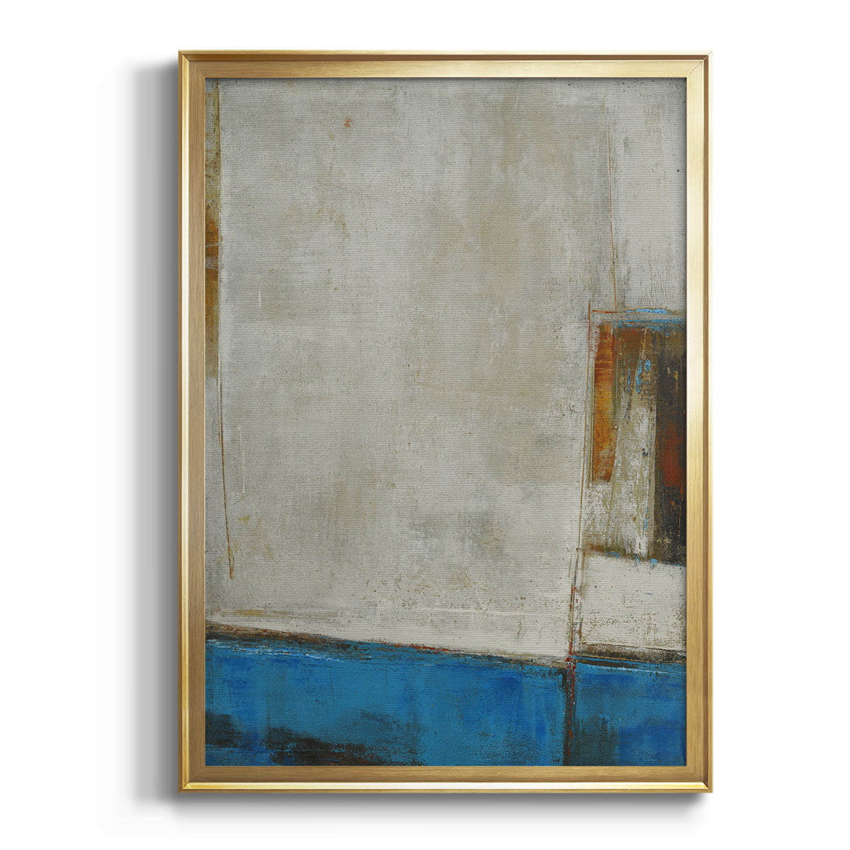 Sepia Botanical Journal I - Modern Framed Canvas Print