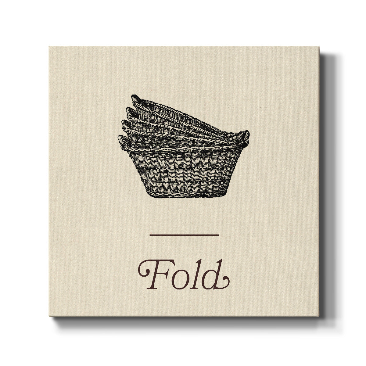 Laundry Sign IV - Canvas Art Print