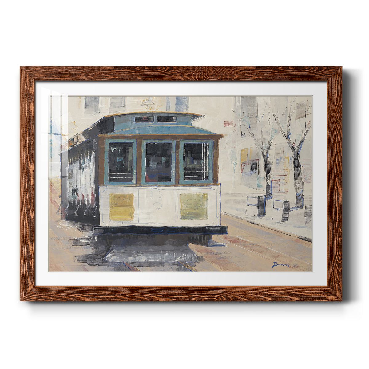 Cable Town-Premium Framed Print - Ready to Hang