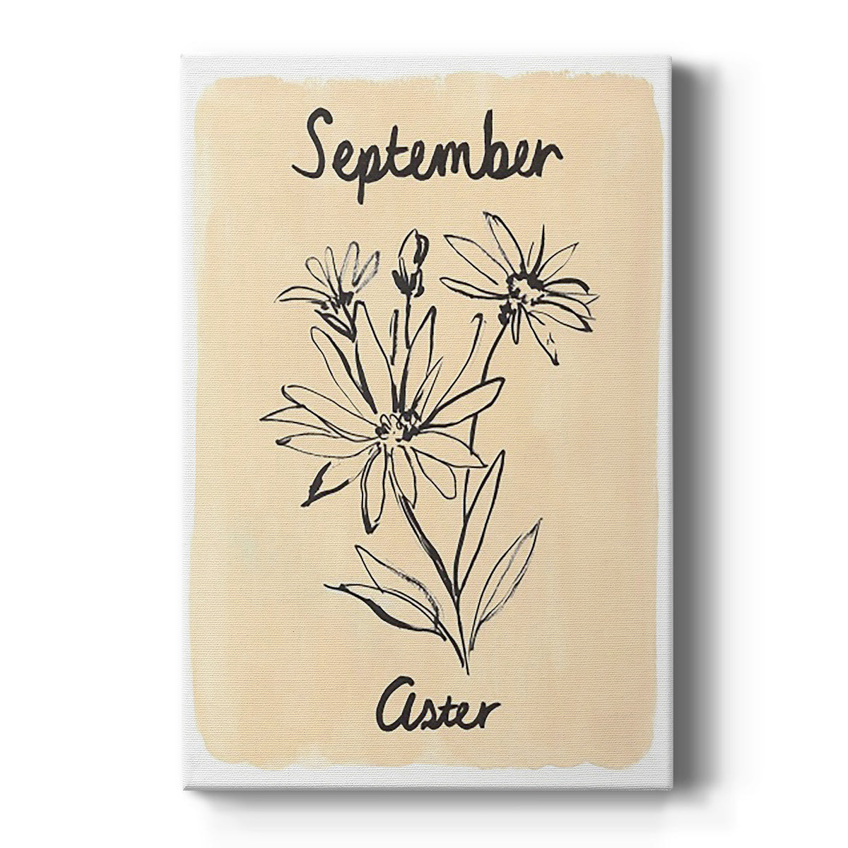 Birth Month IX - Canvas Art Print