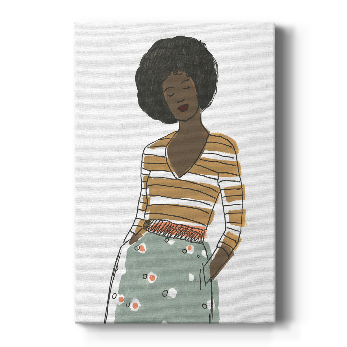 Fashion Vignette II - Canvas Art Print