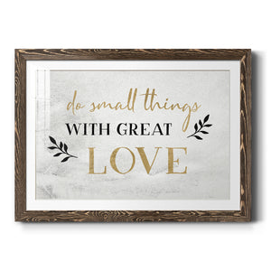 Small Things Gold-Premium Framed Print - Ready to Hang