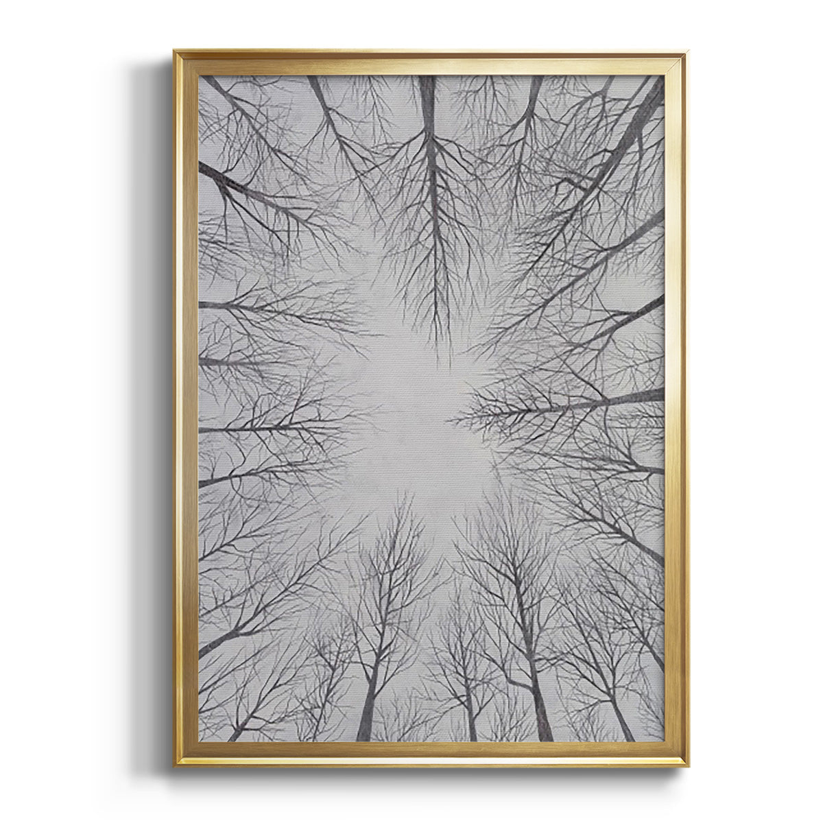 Sepia Botanical Journal I - Modern Framed Canvas Print