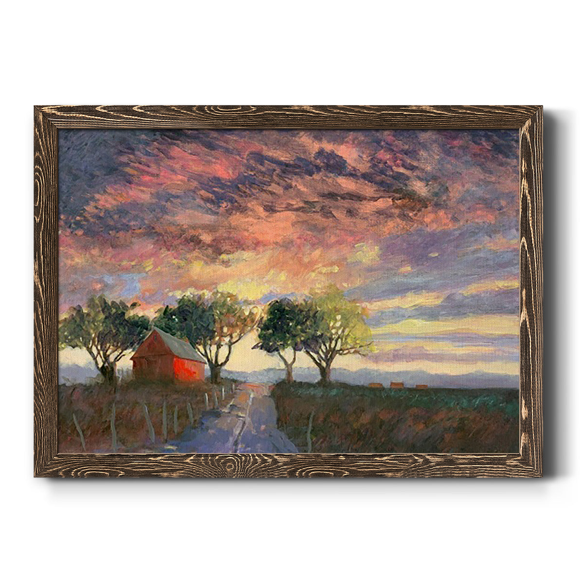 Fire in the Sky-Premium Framed Canvas - Ready to Hang