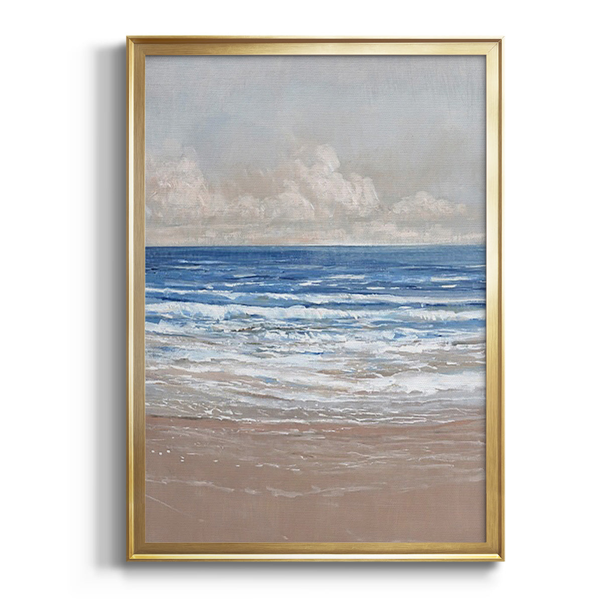 Sepia Botanical Journal I - Modern Framed Canvas Print