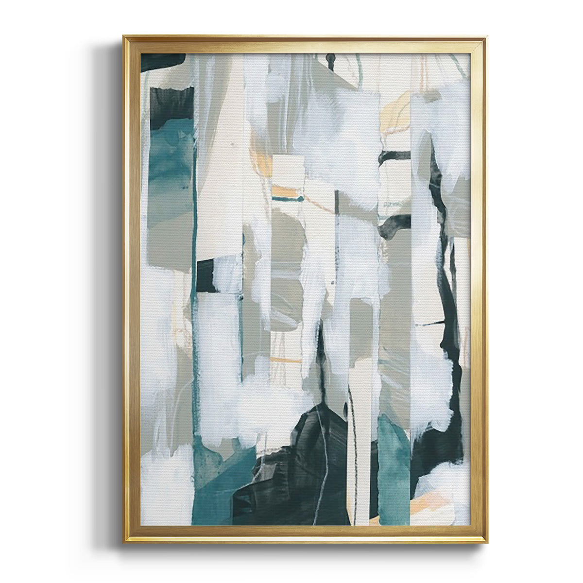 Soft Half Shell I - Modern Framed Canvas Print